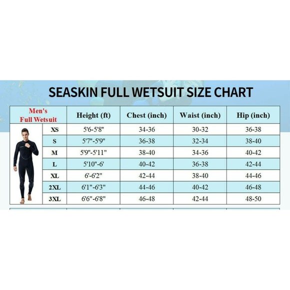 Men's Black Wetsuit with Velcro Collar - Picture 11 of 12